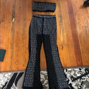 Two piece rhinestone set